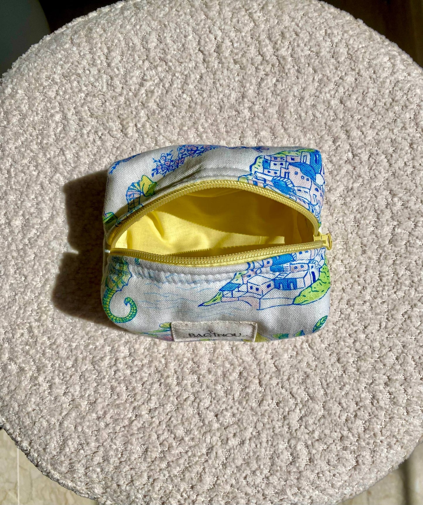 🍋 Summer Escape - Sac Tote Bag Réversible (2 Faces) + 1 chouchou
