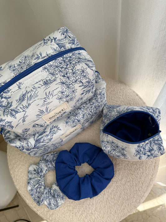 💙 Blue Garden - 3 Trousses & 2 Chouchous