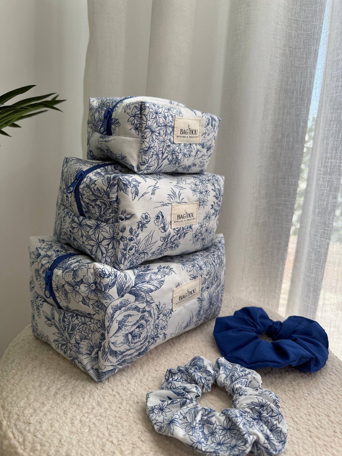 💙 Blue Garden - 3 Trousses & 2 Chouchous