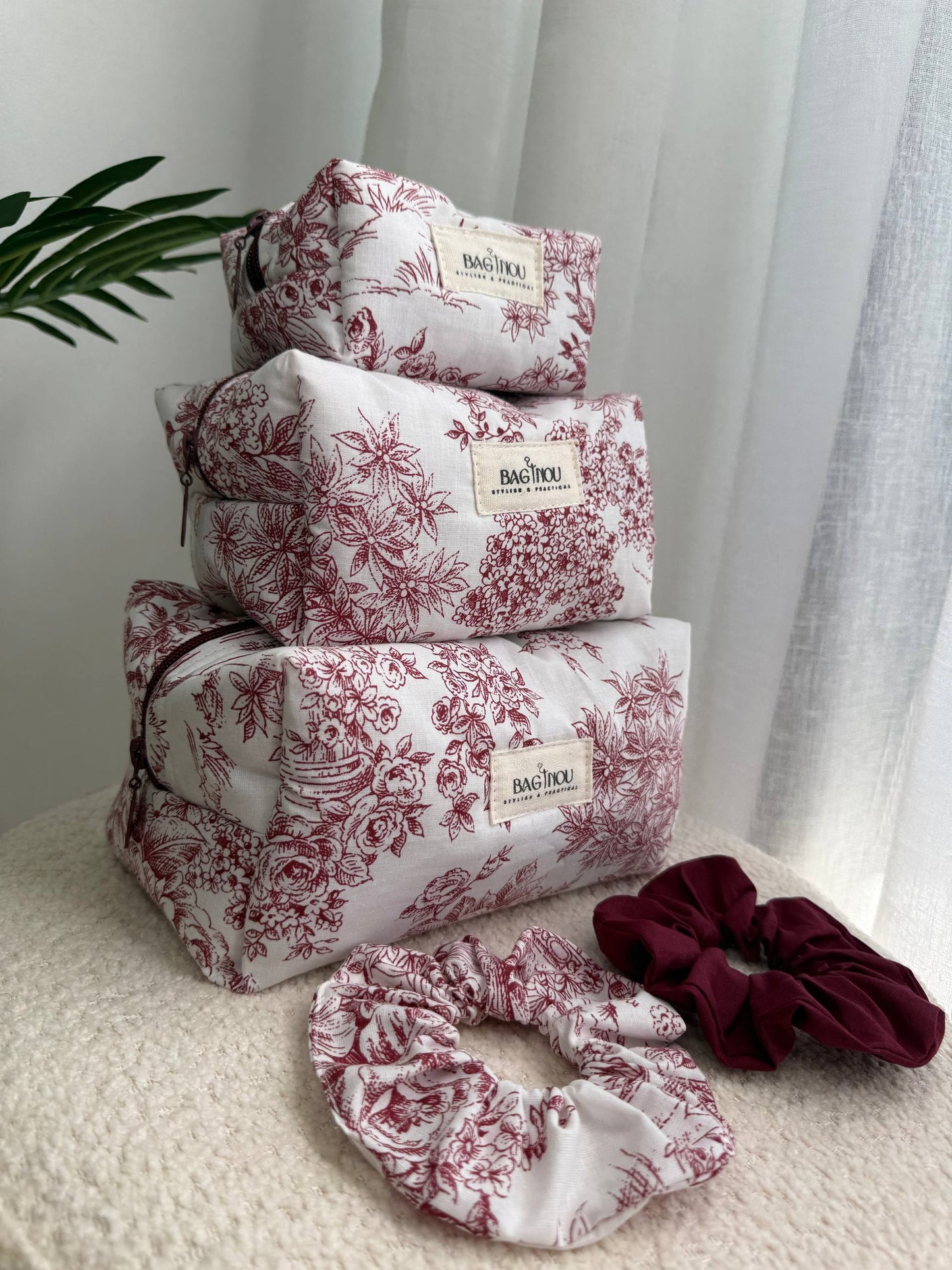 ❤️ Dark Red Garden - 3 Trousses & 2 Chouchous