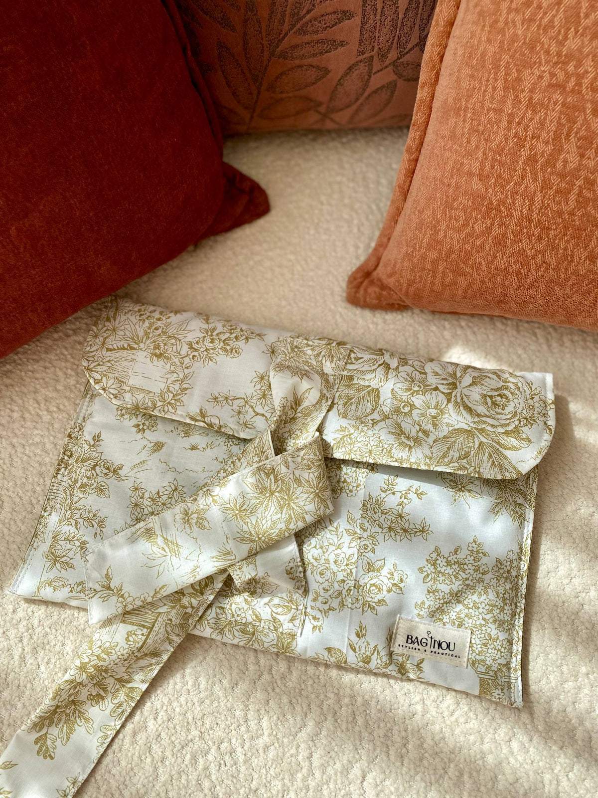 💚 Pistachio Garden – Pochette PC Portable Handmade